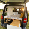 سرير قافلة من الألومنيوم للتخييم، سرير VW RV، سرير مخصص للتخزين خفيف الوزن 